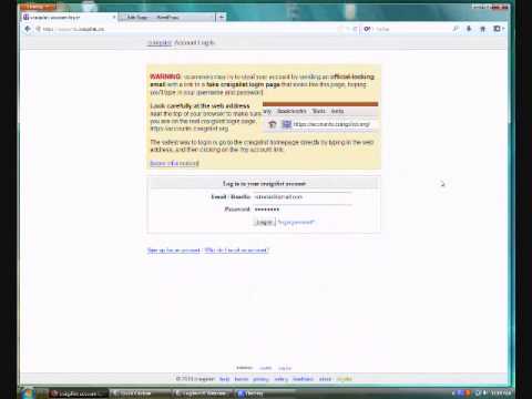 how to set up a craigslist account