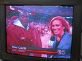 Takeo Spikes hitting on CBS Reporter Kim Coyle during game