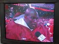 Takeo Spikes hitting on CBS Reporter Kim Coyle during game