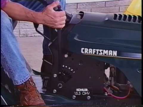 Craftsman - This was ripped from a VHS tape that came with Craftsman tractors as a supplement to the owner's manual. Here's part 2: http://www.youtube.com/watch?v=FvC_6U...