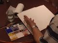 painting watercolour clouds