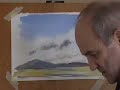 painting watercolour clouds