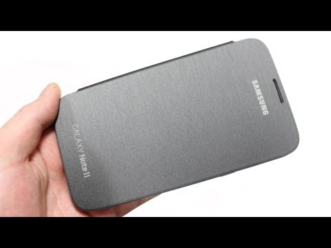 Official Samsung Galaxy Note 2 Flip Cover Review - Silver / Grey - Genuine