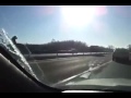 Click here to watch this video Russian parks car on highway median