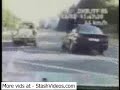 Crazy ass cop drives while shooting a crackhead