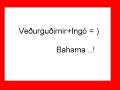 Bahama  Ve�urgu�irnir