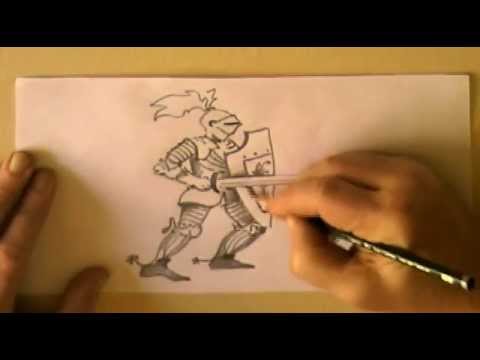 how to draw knights