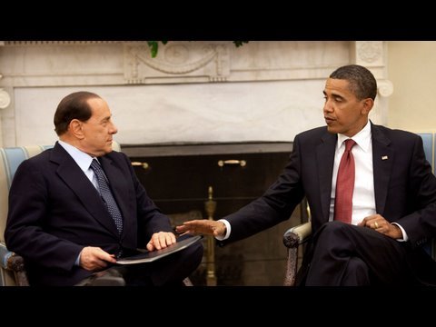 President Obama Meets with Italian Prime Minister Berlusconi