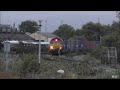 DB Red Shed on a Liner @ Didcot. DB Schenker red liveried 66152 