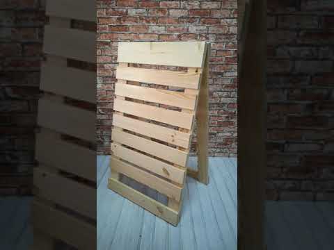 Деревянный штендер с панелями для гравировки