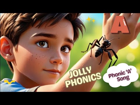 Jolly Phonics A Song | Learn sound of letter 'a' #jollyphonics #PhonicsFun #phonics  #letterA