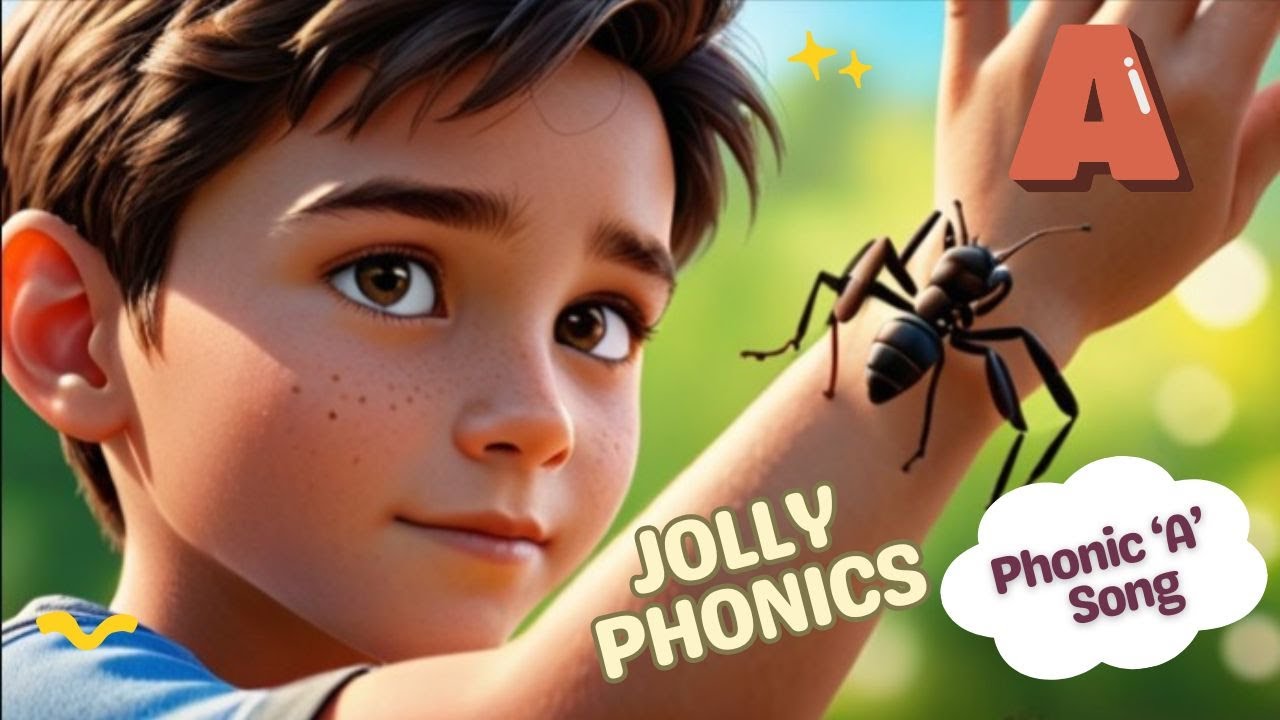 Jolly Phonics A Song | Learn sound of letter 'a' #jollyphonics #PhonicsFun #phonics  #letterA