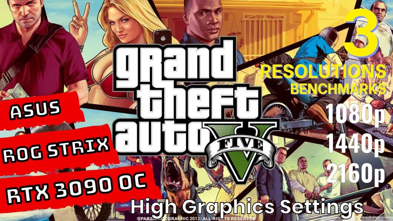 GTA V RTX 3090 Benchmarks at | 1080p | 1440p | 4K | [ASUS ROG STRIX RTX 3090 OC]