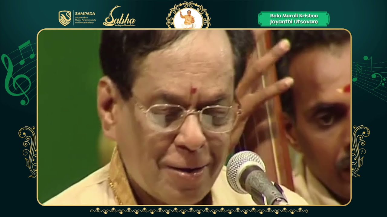 SAMPADA pays Musical Tribute to Dr. MBK -  Sangeeta Ravali - Bala Murali English  AV