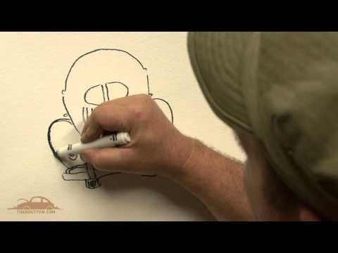 how to draw vw bug