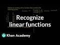 Recognizing Linear Functions