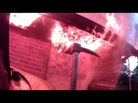 House Fire TWICE Helmet Cam