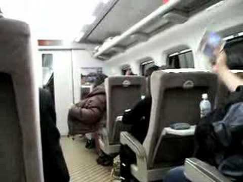 2007年12月8日（土）のひかり号姫路行き最終電車の混雑状況