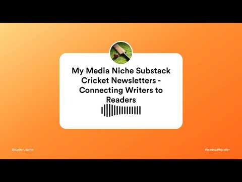 My Media Niche – Cricket Writers on Substack – Russ Haylock