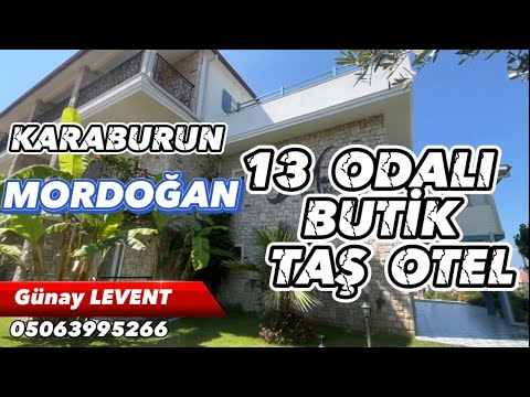 KARABURUN / MORDOĞAN SATILIK 13 ODALI BUTİK TAŞ OTEL