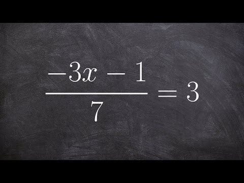 how to isolate a variable in the numerator and denominator