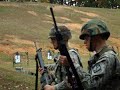 This was during the Virginia Military Institute Army ROTC FTX (Field Training Excercise) during October of 2009. This is not the standard qualification course, this is a practice drill for said course. We were shooting at paper targets with simulated distance-size targets on the piece of paper. There are no pop-up targets, nor does it go out to 300 yards. This is meant to be practice for the 
