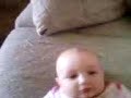 SERENITY got to try her firt cinnomin bun YUM