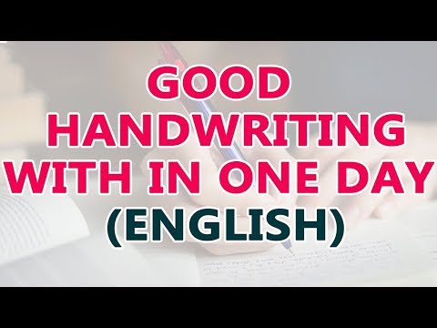 how to improve handwriting