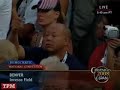 Speaks at the DNC