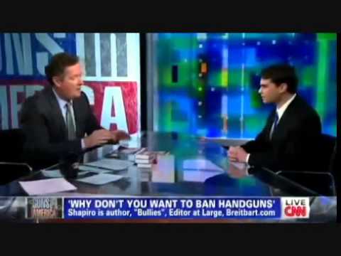 Breitbart - Piers Morgan once again tries to bully, play the victim and then ad hominem attack in is anti-gun crusade. Shapiro just has too many facts for Morgan, and yo...