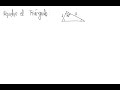 Resolución de un triángulo (Teoremas del Seno y del Coseno)