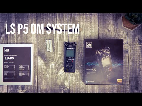 Registratore Audio OM SYSTEM LS-P5 - Alta Risoluzione, 3 Microfoni, Bluetooth, 16 GB