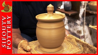 New Video!!! How to make a ceramic pottery honey pot ceramic honey jar!
