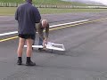 Long EZ RC model airplane crashes on maiden flight