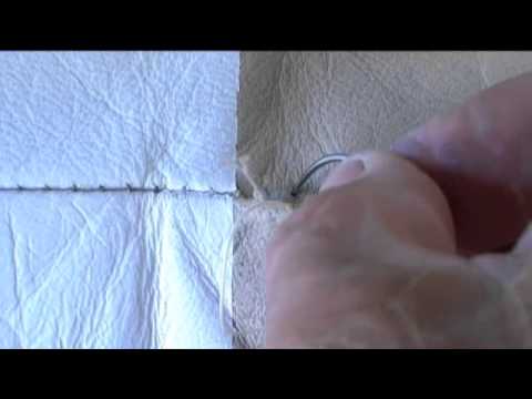 how to repair upholstery seam