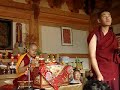 Ling rinpoche visits Korea(worship before the image of Buddha)