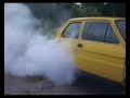 Palenie gumy Maluchem do wybuchu opony / Fiat 126p Burnout Palenie gumy Maluchem do wybuchu opony / Fiat 126p Burnout