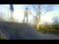 Mikhail stacking at Arlesey skate park