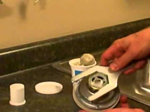 how to remove sink nut