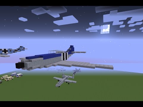 how to make a p-51 mustang in minecraft