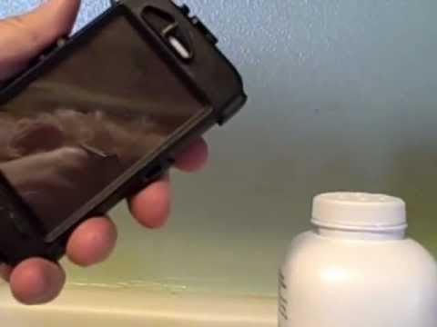 how to get rid of rainbow effect on otterbox