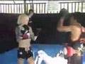 Veronika Lundemo trains pads @ Tiger Muay Thai & MMA
