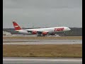 Primeiro A340-500 da TAM, pousando em Frankfurt, dez. 07