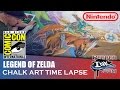 The Legend of Zelda: Ocarina of Time 3D Chalk Art Time Lapse