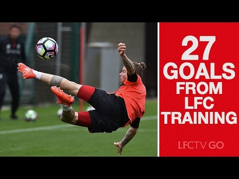 Video: 27 goals from Liverpool FC training