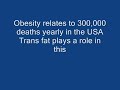 BAN TRANS FATS! THEY ARE DEADLY!