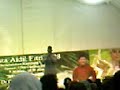 Taufik Batisah performing at the hari raya show at Kampung Ubi CC Taufik Batisah performing at the hari raya show at Kampung Ubi CC
