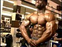Massive bodybuilder Michael Lockett trains pecs