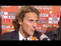 English interview with Uruguay's Diego Forlan after the loss to Holland at the 2010 World Cup