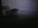 very fast car riding down track